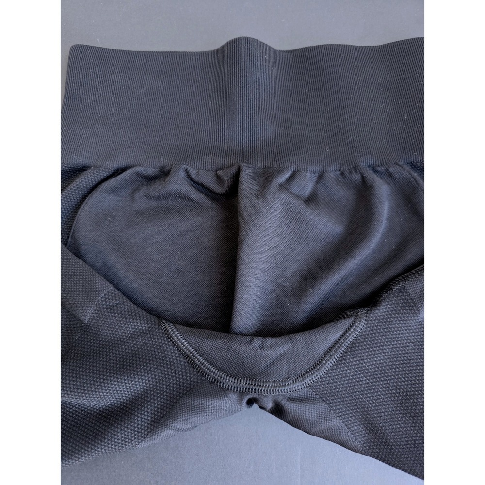Gymshark Womens Flex Cycling Shorts S Seamless Biker Workout Black Charcoal NWT - Picture 12 of 17